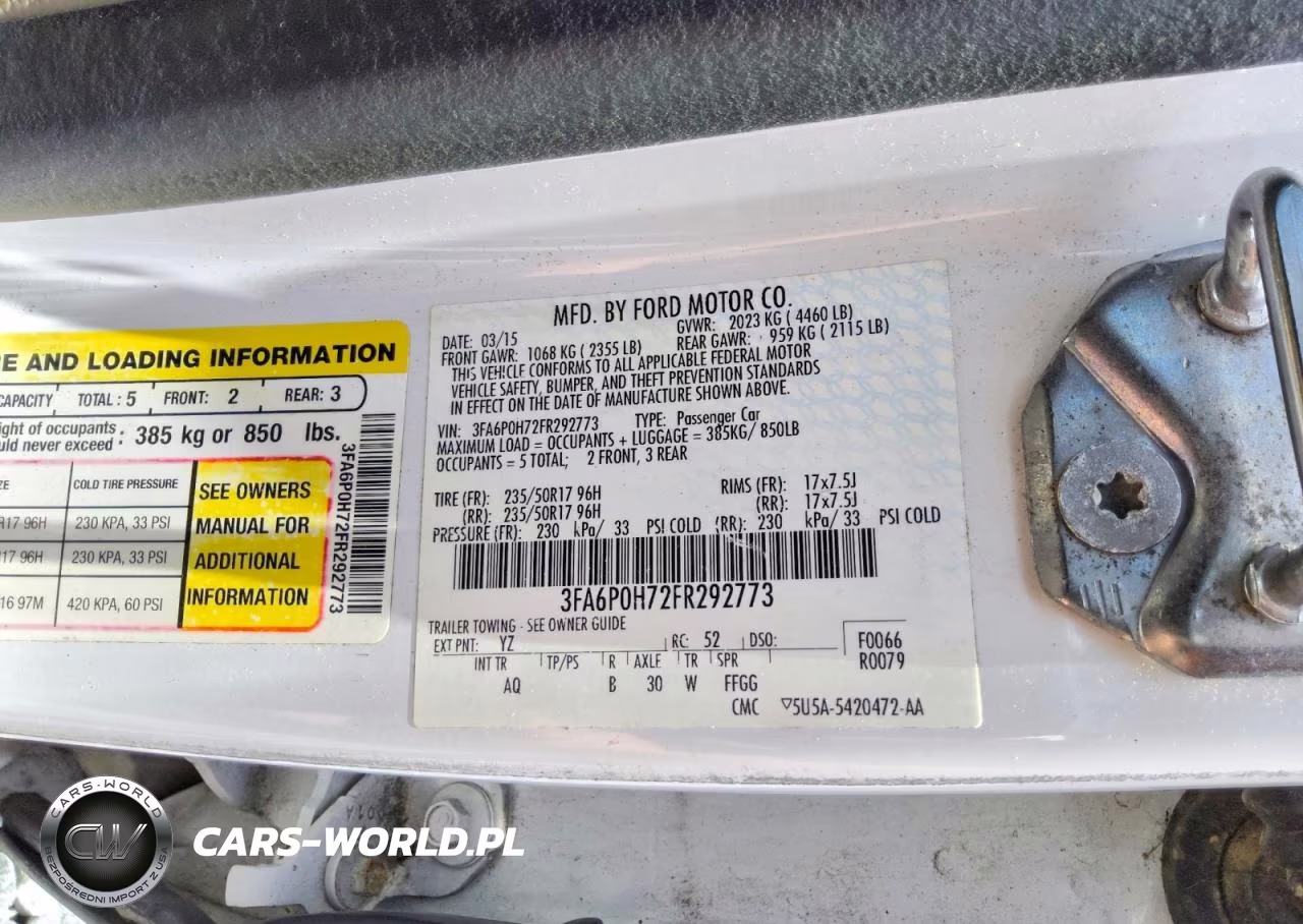 2015 Ford Fusion Se VIN:3FA6P0H72FR292773 - 12