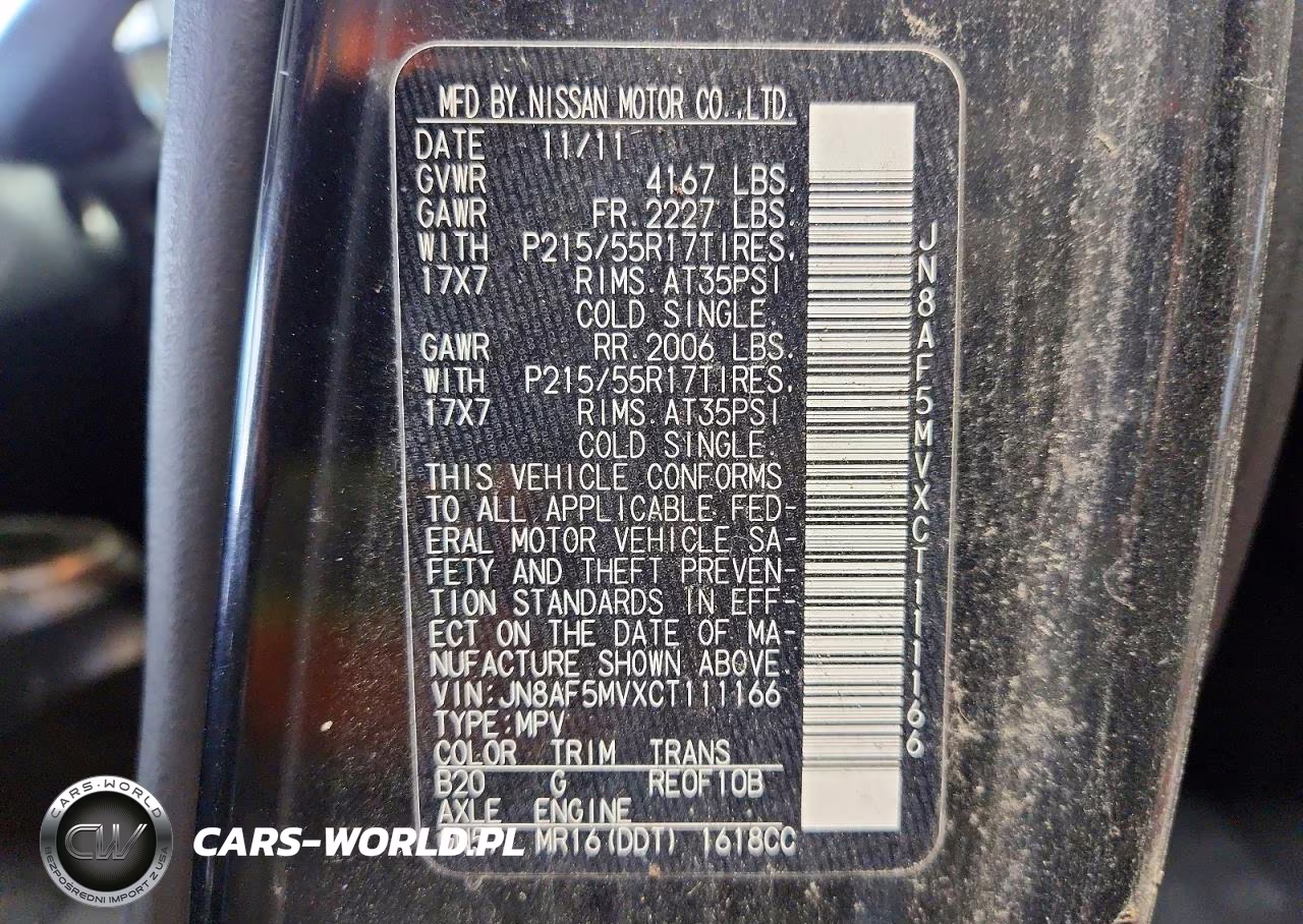 2012 Nissan Juke S VIN:JN8AF5MVXCT111166 - 13