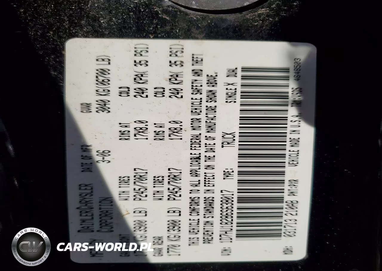 2006 Dodge Ram 1500 St VIN:1D7HU18286S638017 - 12