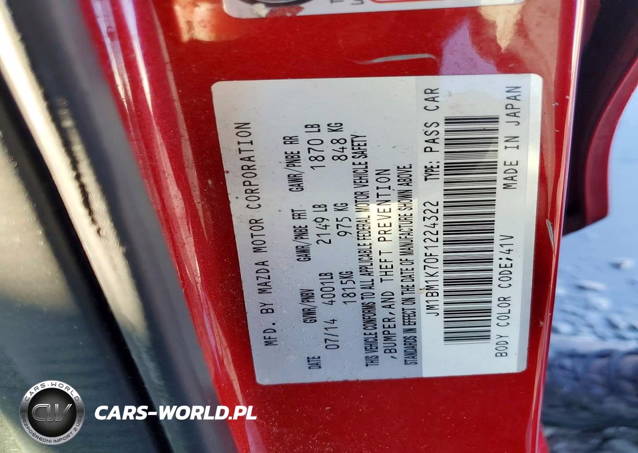 2015 Mazda 3 Sport VIN:JM1BM1K70F1224322 - 12