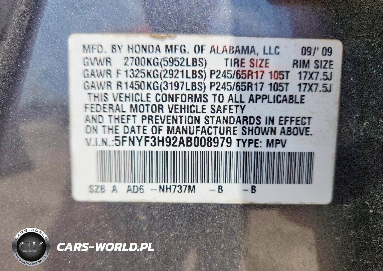 2010 Honda Pilot Touring VIN:5FNYF3H92AB008979 - 13