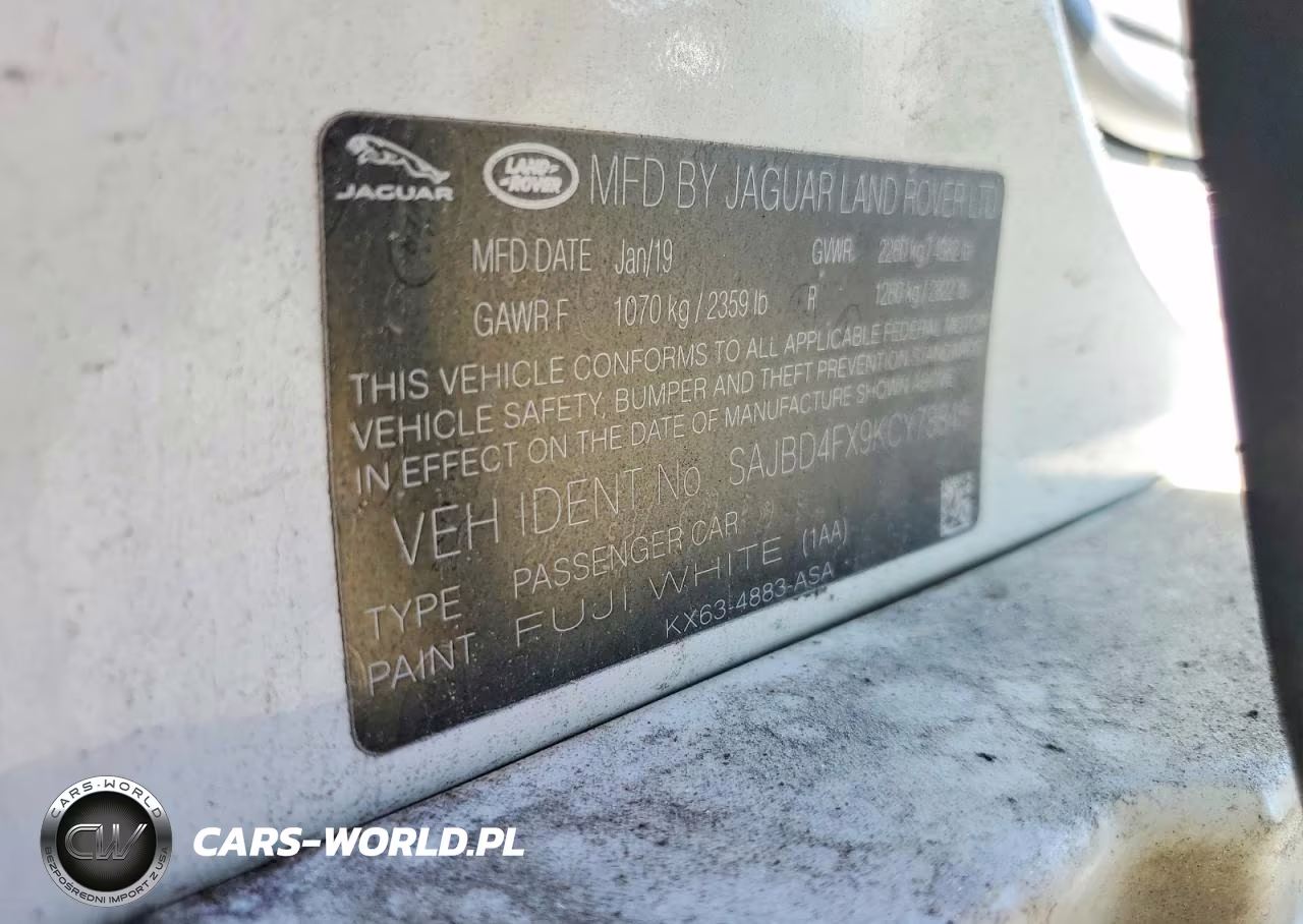 2019 Jaguar Xf Premium VIN:SAJBD4FX9KCY78845 - 12
