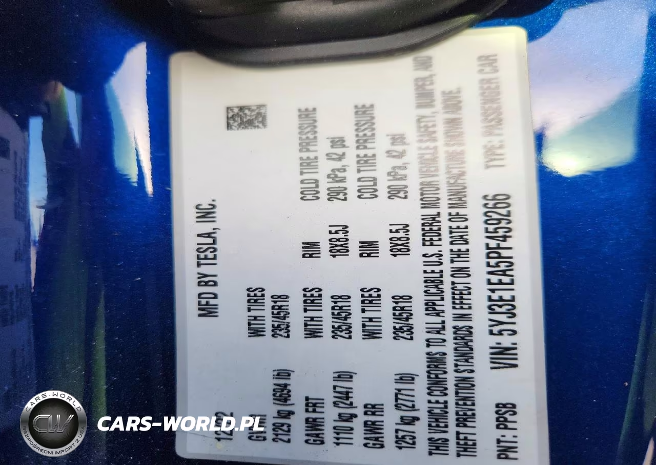 2023 Tesla Model 3 VIN:5YJ3E1EA5PF459266 - 13