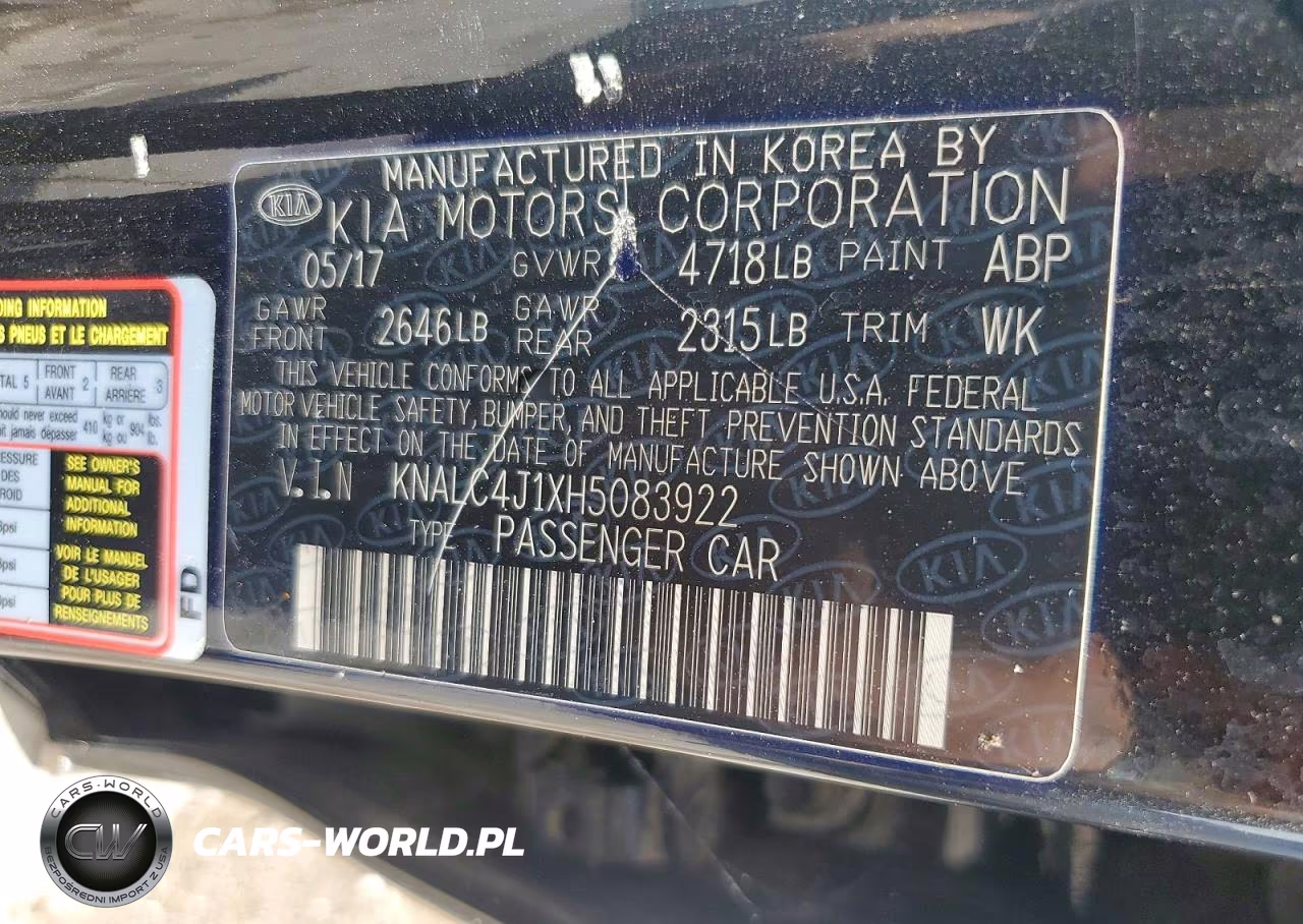 2017 Kia Cadenza Technology VIN:KNALC4J1XH5083922 - 13