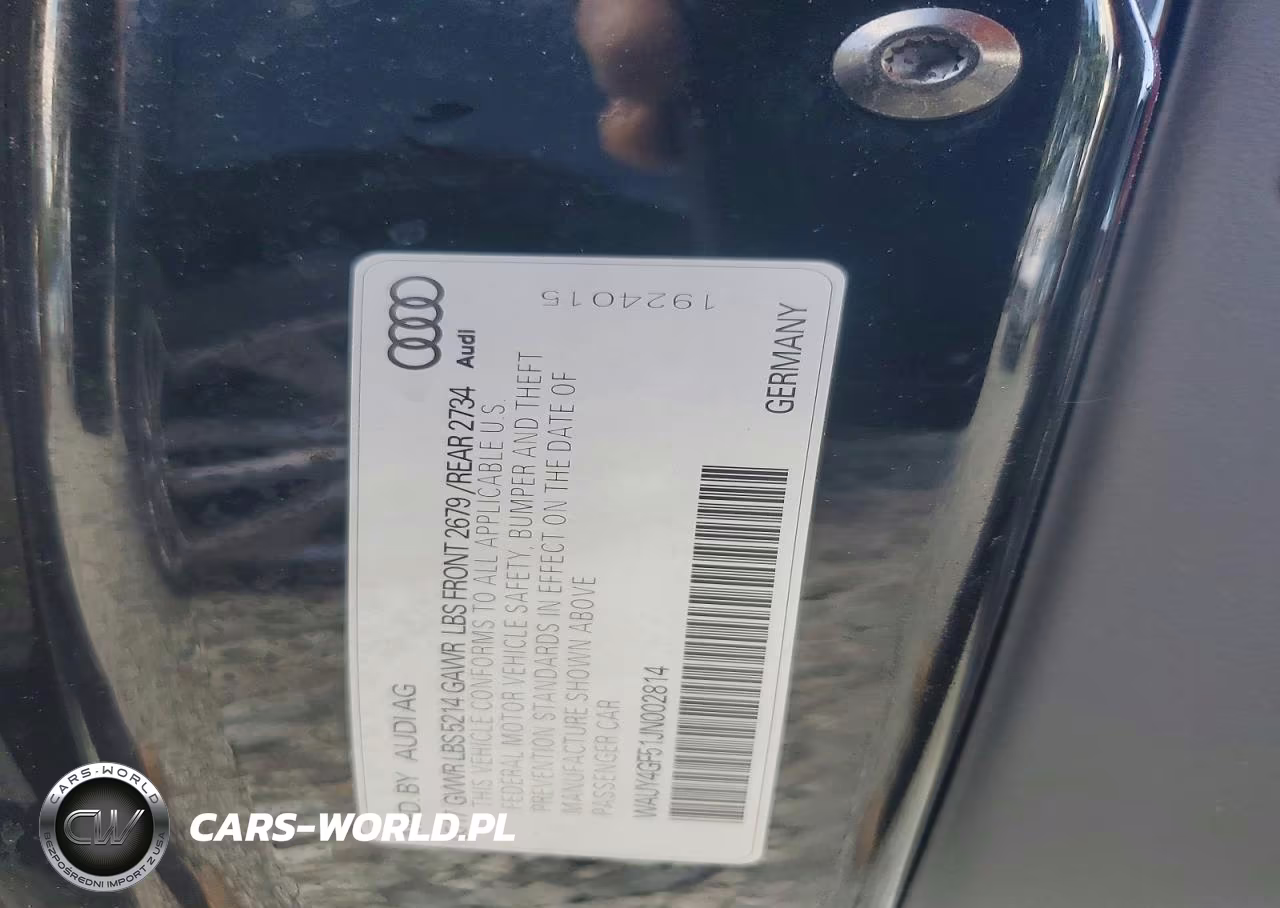 2018 Audi S5 Premium Plus VIN:WAUY4GF51JN002814 - 12
