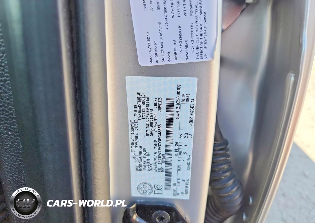 2016 Ford F150 Supercrew VIN:1FTEW1EG7GFC48558 - 12