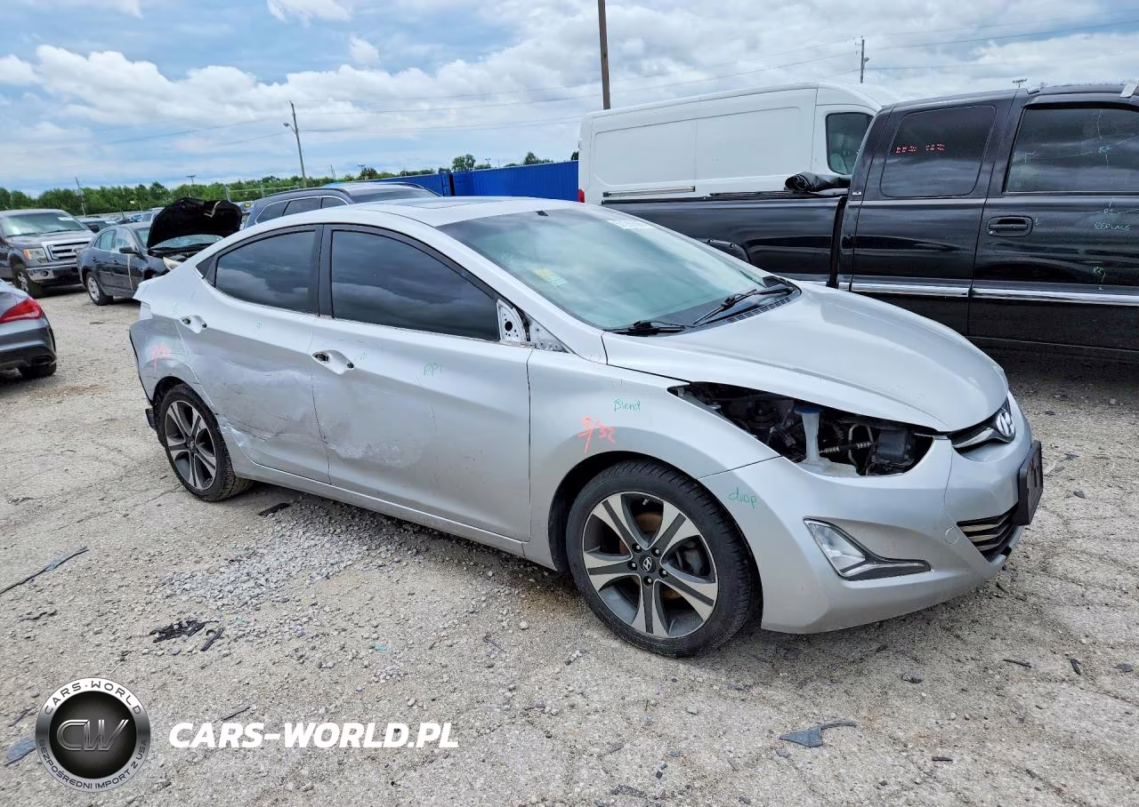 2015 Hyundai Elantra Sport VIN:KMHDH4AH2FU342519 - 4