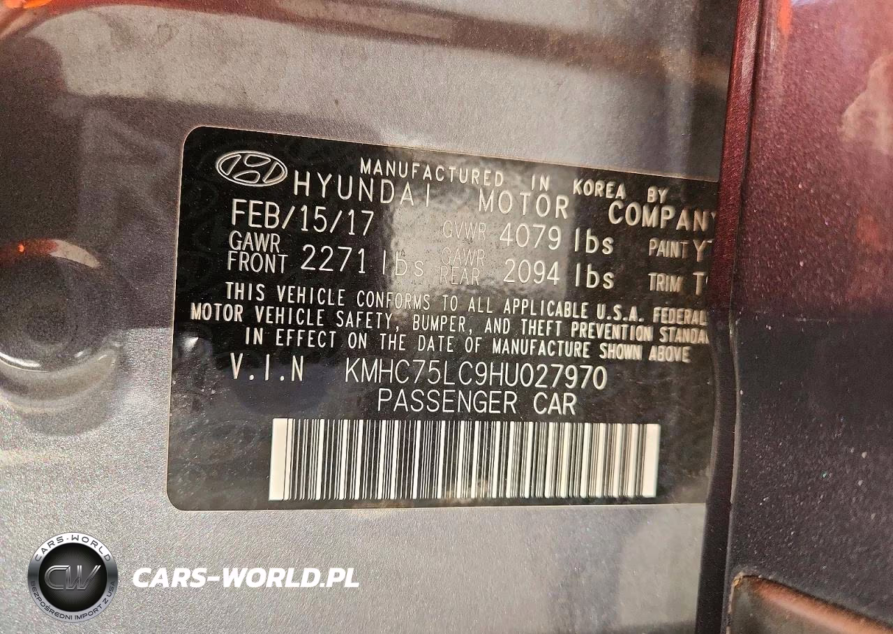 2017 Hyundai Ioniq Sel VIN:KMHC75LC9HU027970 - 12