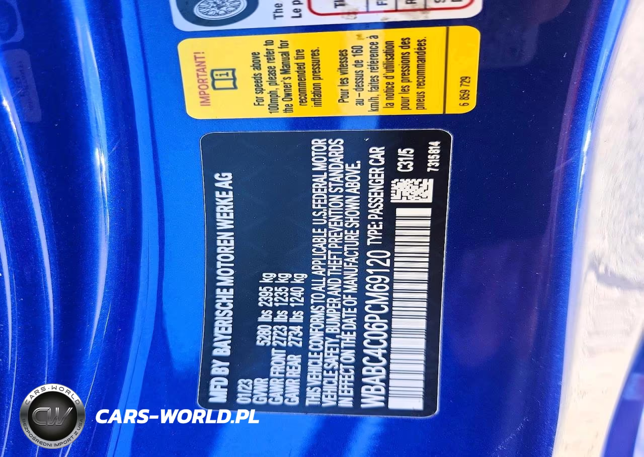 2023 BMW M850Xi VIN:WBABC4C06PCM69120 - 12