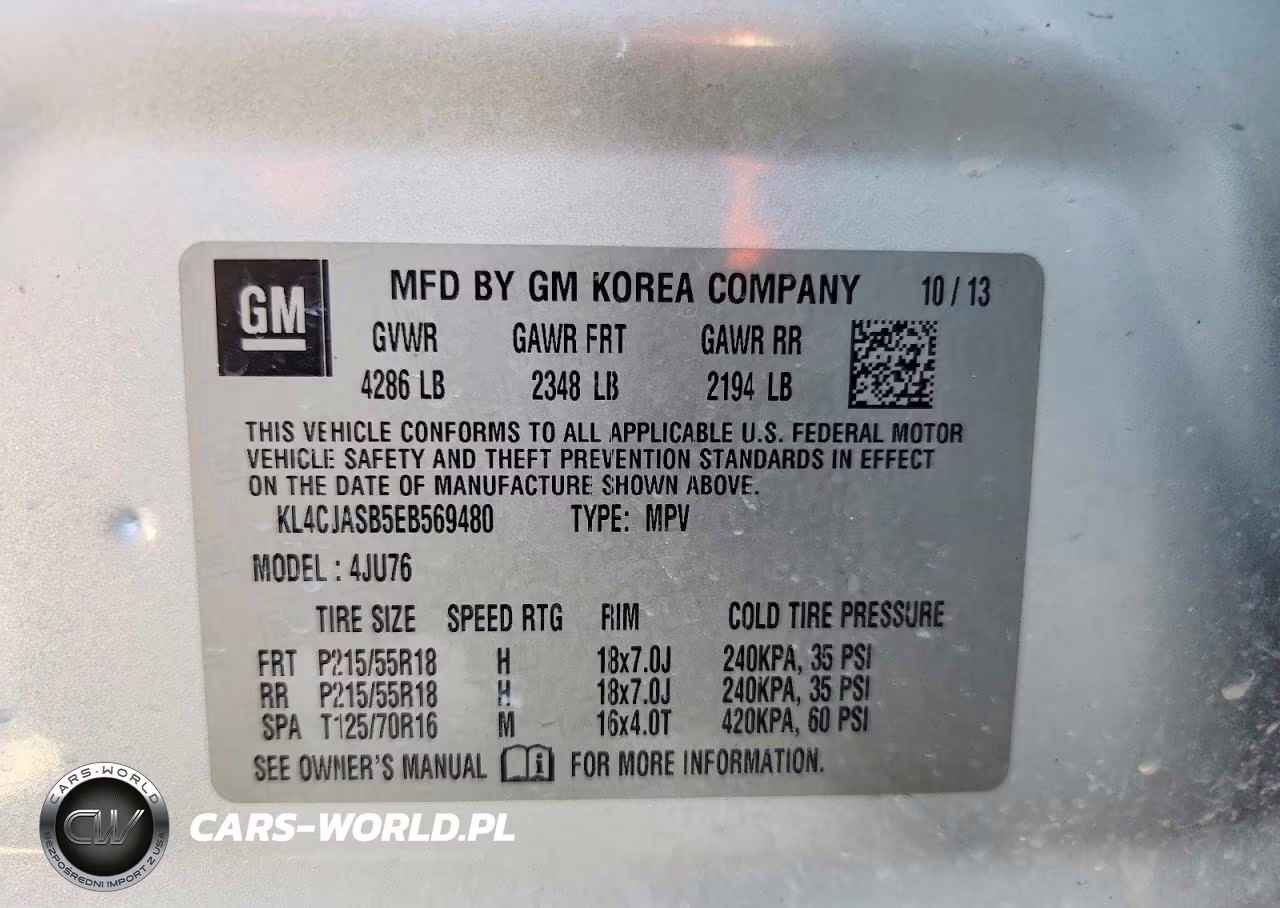 2014 Buick Encore VIN:KL4CJASB5EB569480 - 12