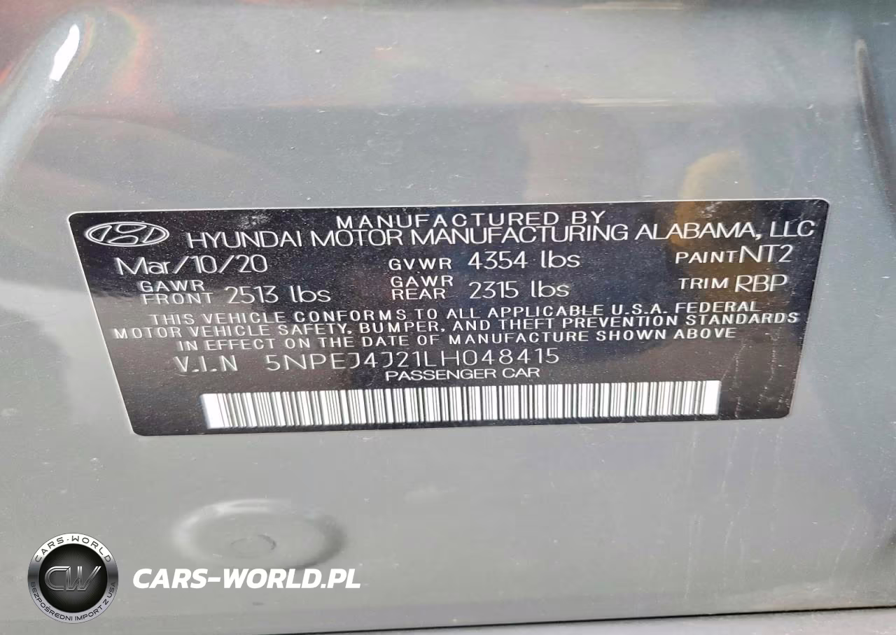 2020 Hyundai Sonata Sel Plus VIN:5NPEJ4J21LH048415 - 12