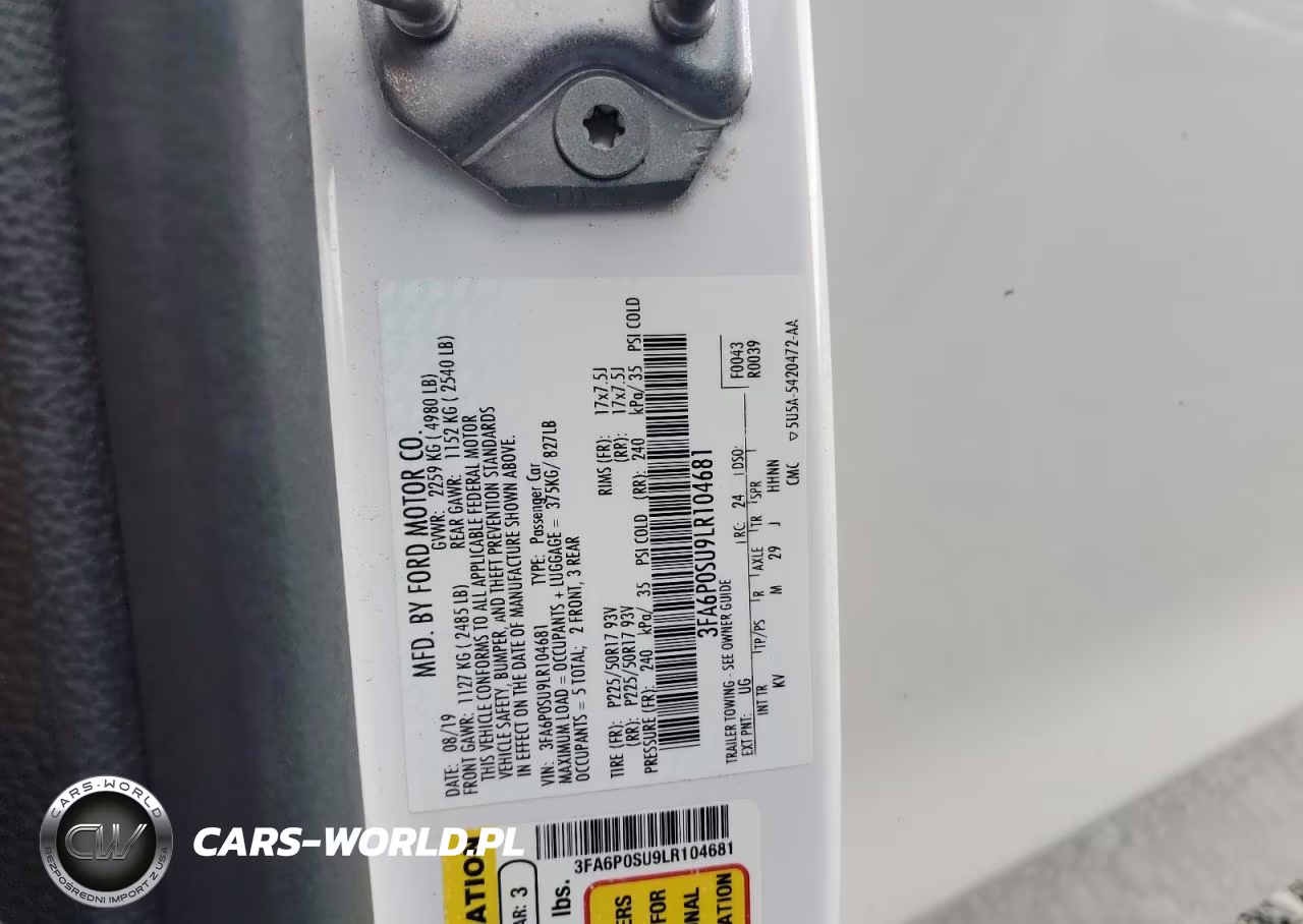 2020 Ford Fusion Titanium VIN:3FA6P0SU9LR104681 - 12