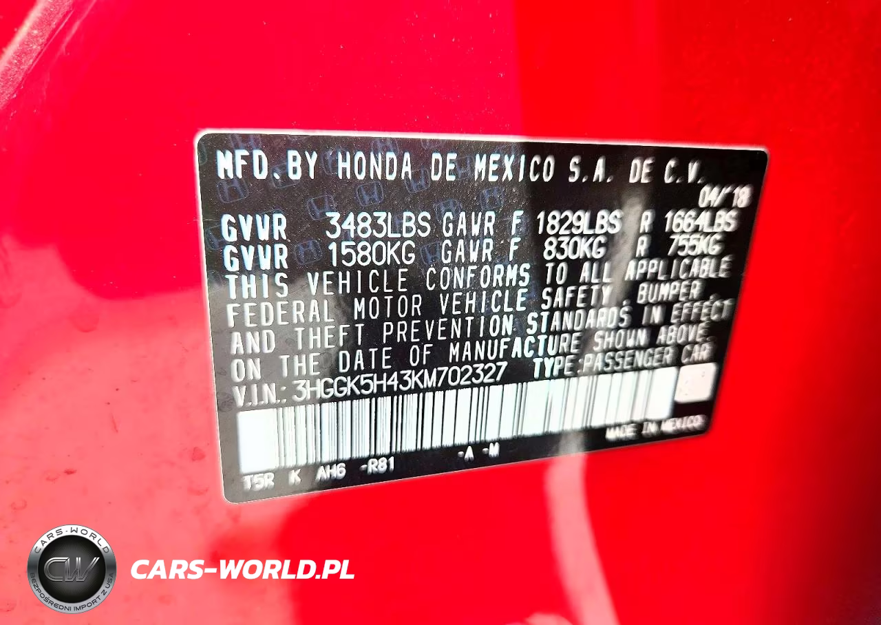 2019 Honda Fit Lx VIN:3HGGK5H43KM702327 - 13