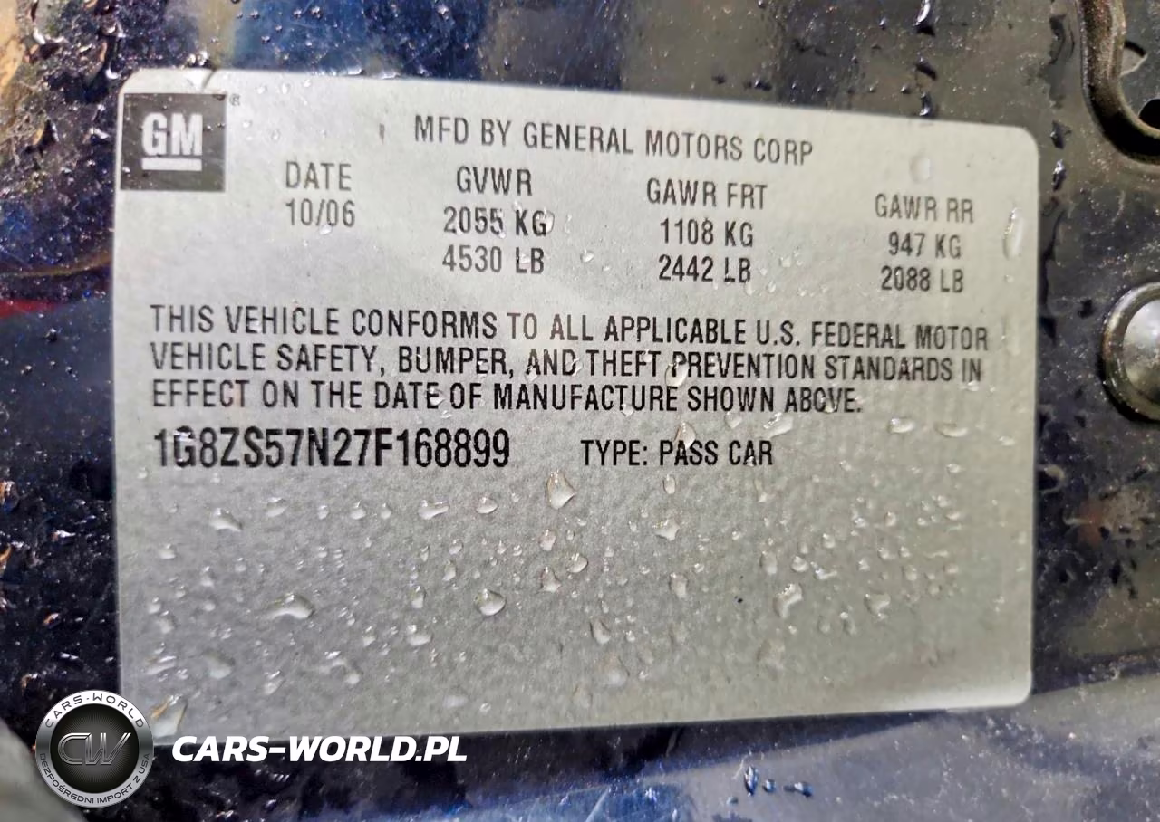 2007 Saturn Aura Xe VIN:1G8ZS57N27F168899 - 12