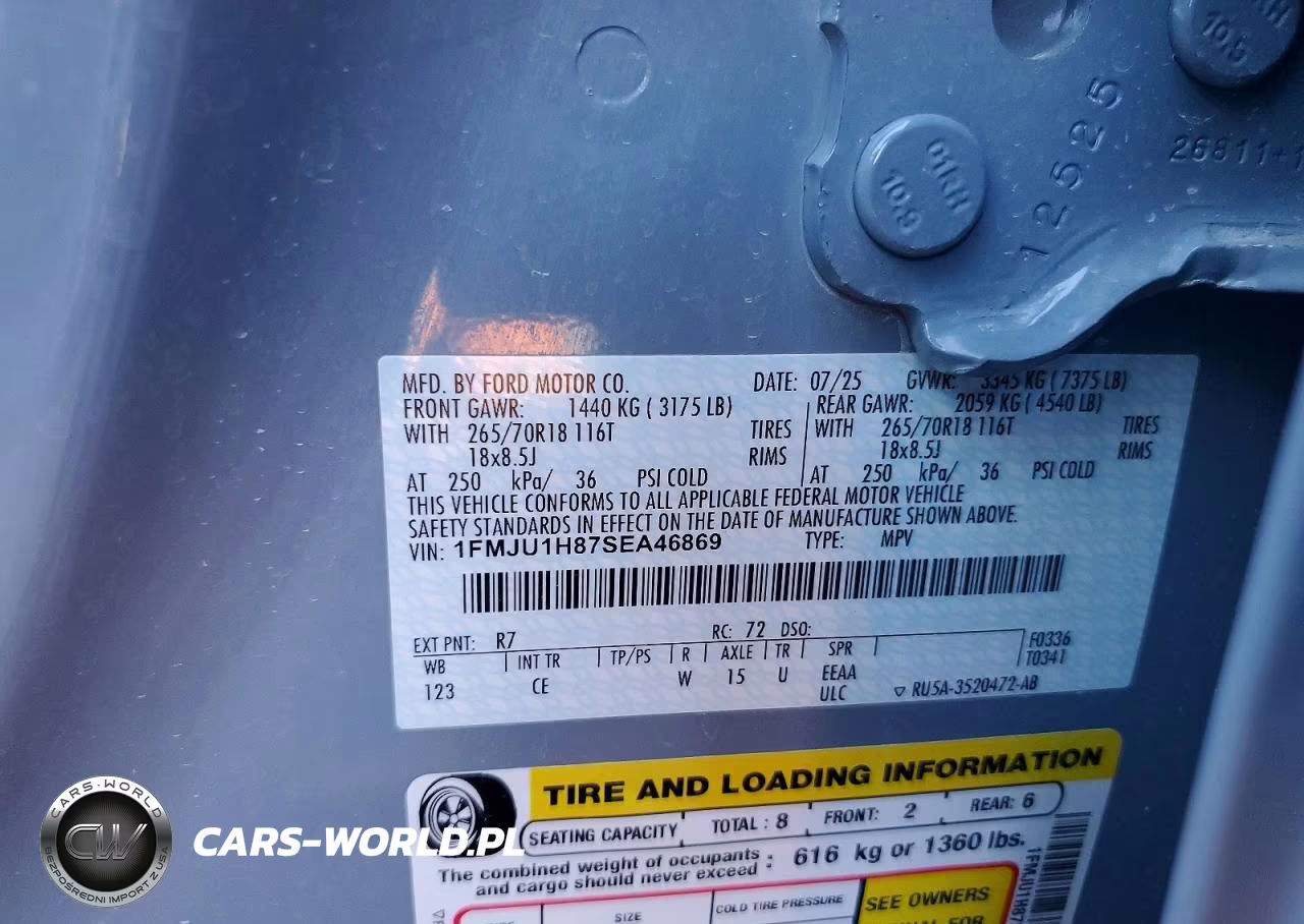 2025 Ford Expedition Active VIN:1FMJU1H87SEA46869 - 13