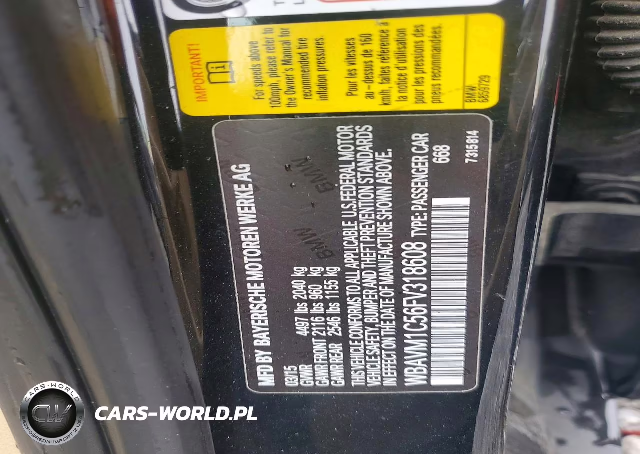 2015 BMW X1 Sdrive28I VIN:WBAVM1C56FV318608 - 12