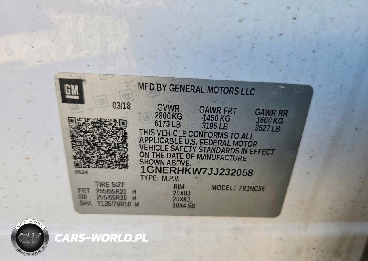 2018 Chevrolet Traverse Lt VIN:1GNERHKW7JJ232058 - 13