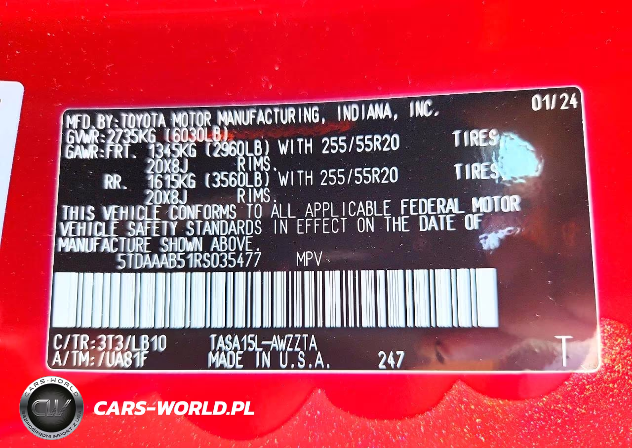 2024 Toyota Grand Highlander Platinum VIN:5TDAAAB51RS035477 - 14