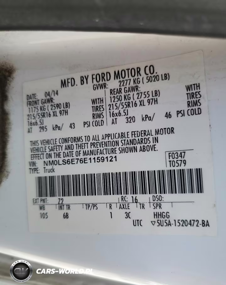 2014 Ford Transit Connect Xl VIN:NM0LS6E76E1159121 - 13