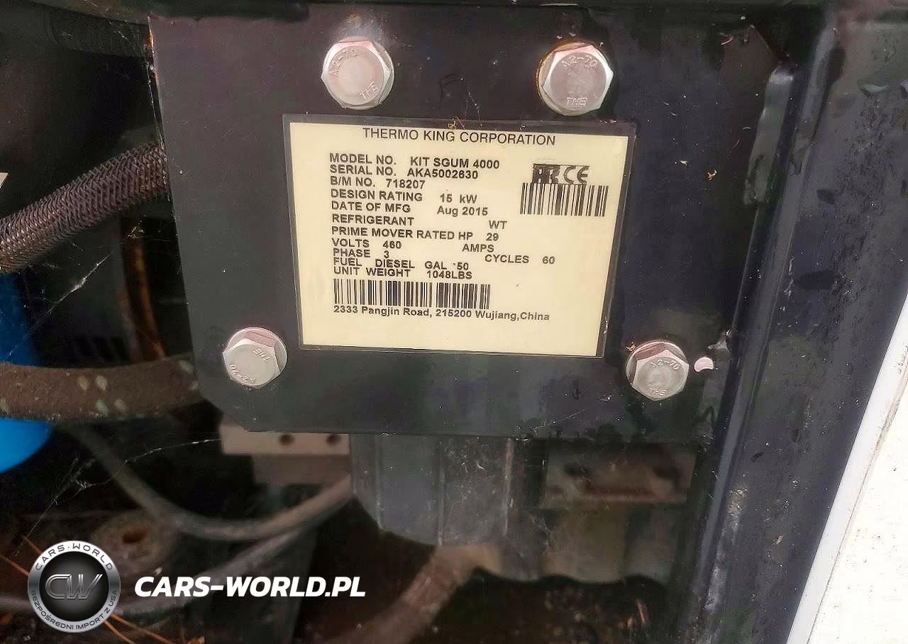 2015 Thermo King Sg 4000 Generator Set VIN:AKA5002630 - 10