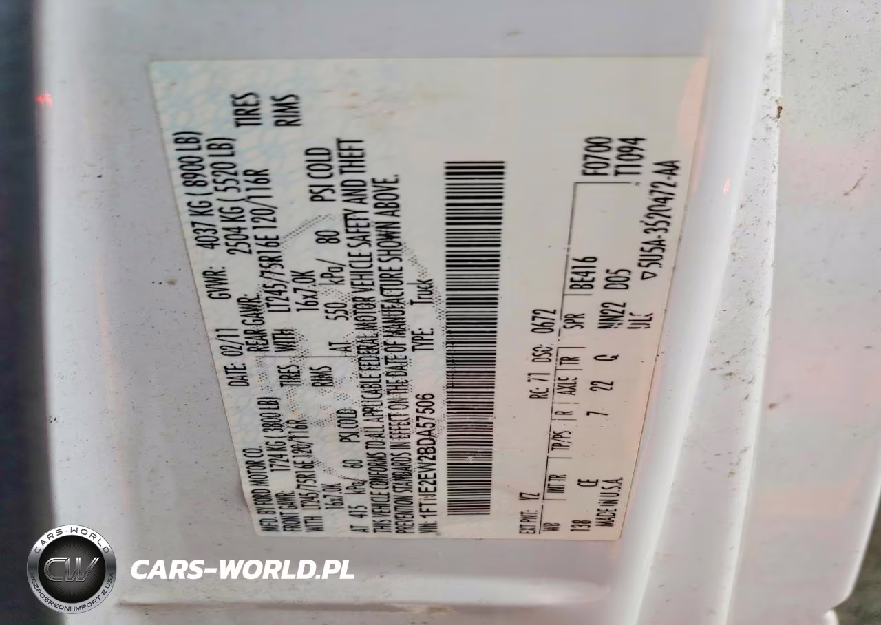 2011 Ford Econoline E250 Van VIN:1FTNE2EW2BDA57506 - 13
