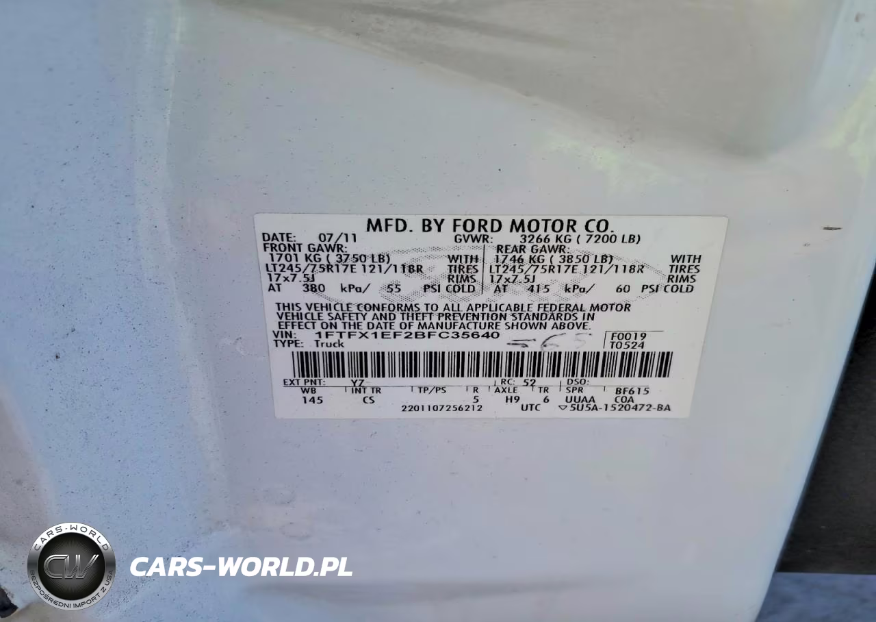 2011 Ford F150 Super Cab VIN:1FTFX1EF2BFC35640 - 12