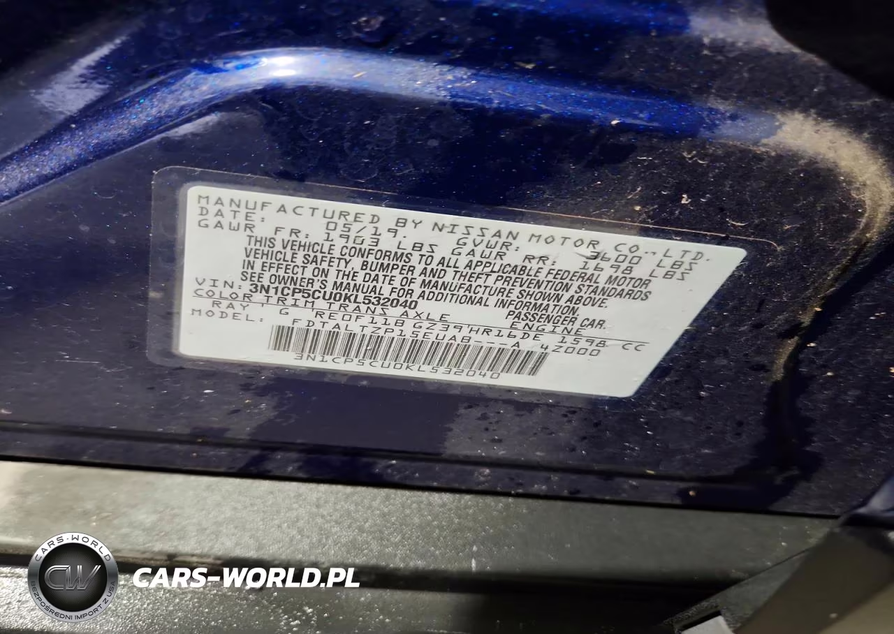 2019 Nissan Kicks Sr VIN:3N1CP5CU0KL532040 - 13