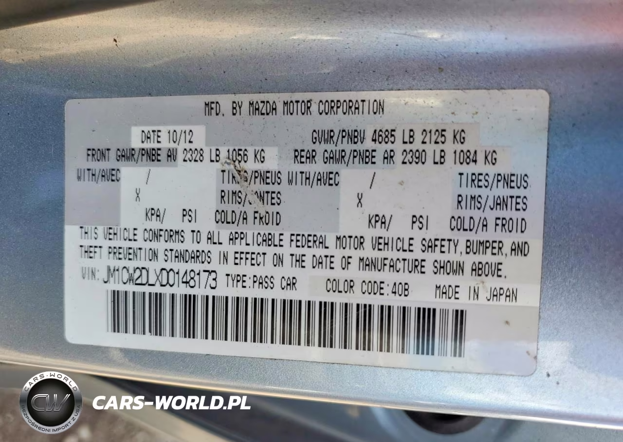 2013 Mazda 5 VIN:JM1CW2DLXD0148173 - 13