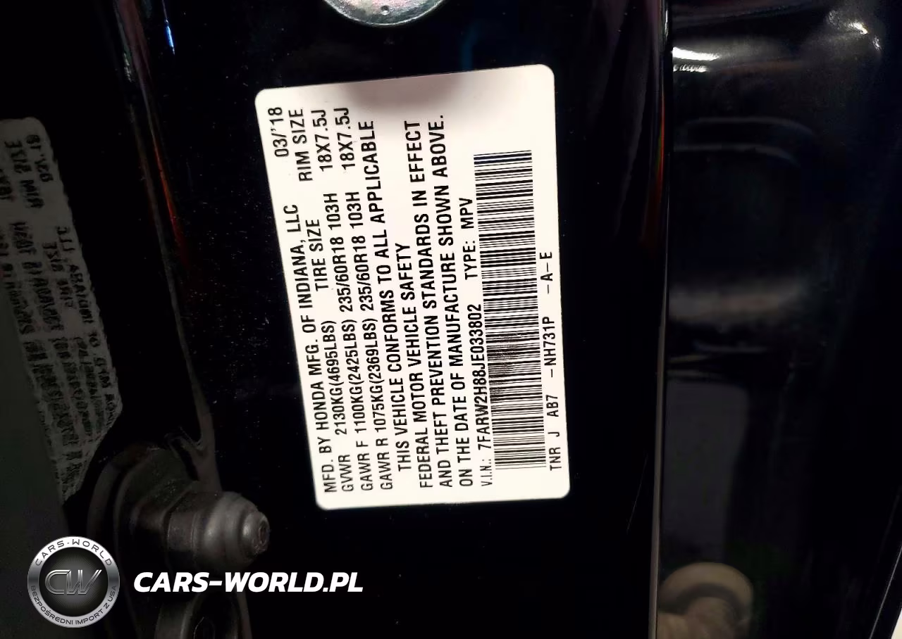 2018 Honda Cr-V Exl VIN:7FARW2H88JE033802 - 14