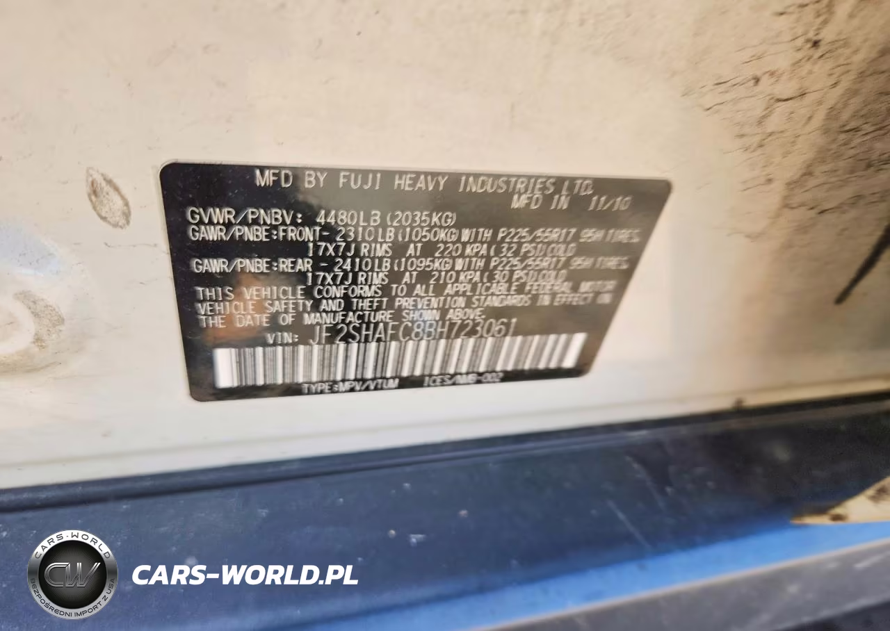 2011 Subaru Forester Limited VIN:JF2SHAFC8BH723061 - 13