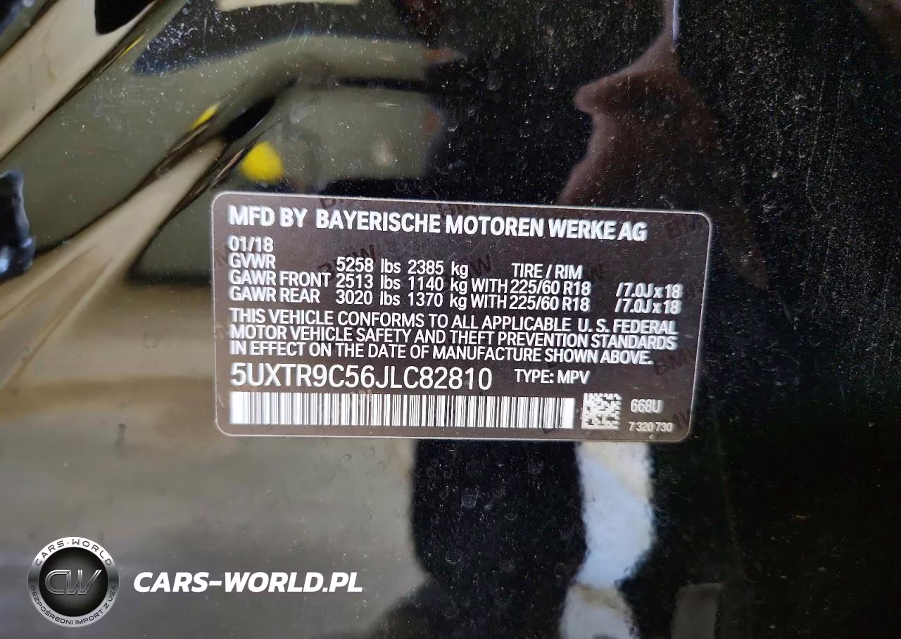 2018 BMW X3 xDrive30I VIN:5UXTR9C56JLC82810 - 13