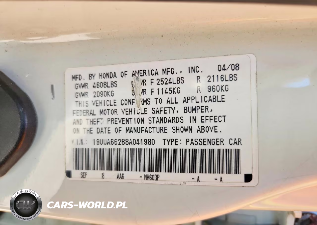 2008 Acura Tl VIN:19UUA66288A041980 - 12