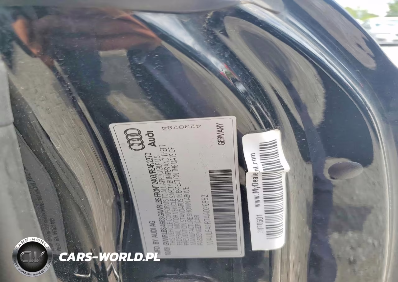 2010 Audi A5 Premium Plus VIN:WAULFAFR7AA026952 - 12