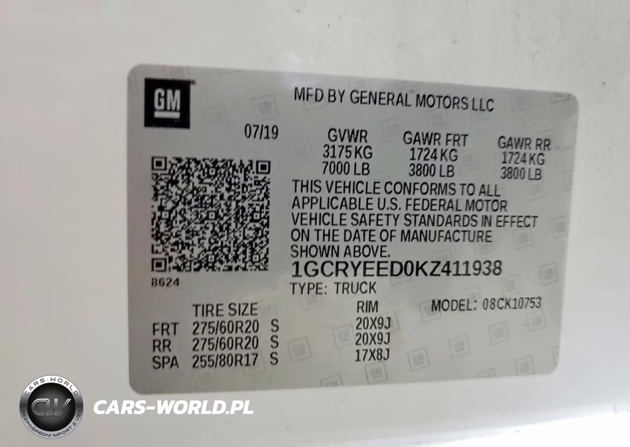 2019 Chevrolet Silverado K1500 Rst VIN:1GCRYEED0KZ411938 - 12