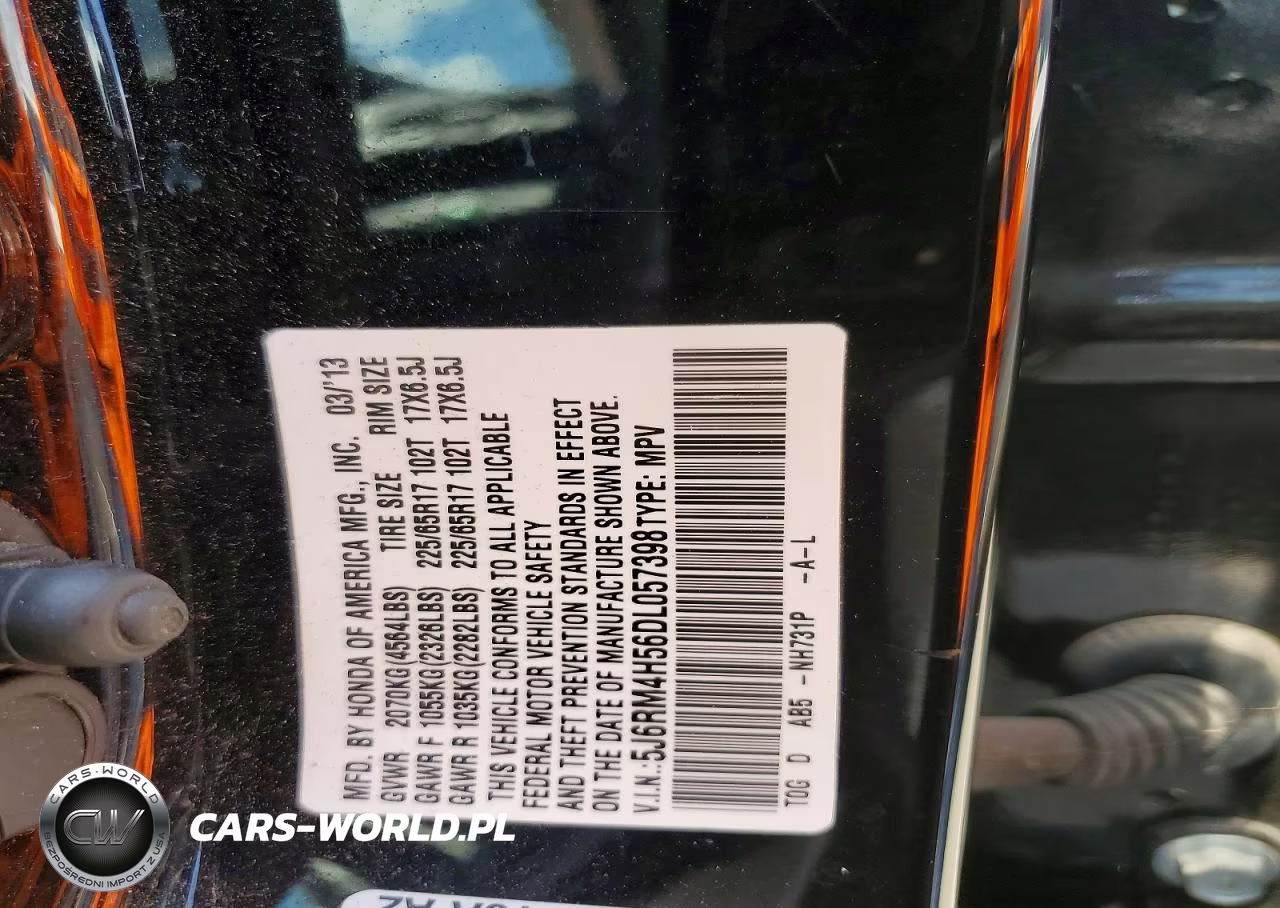 2013 Honda Cr-V Ex VIN:5J6RM4H56DL057398 - 13