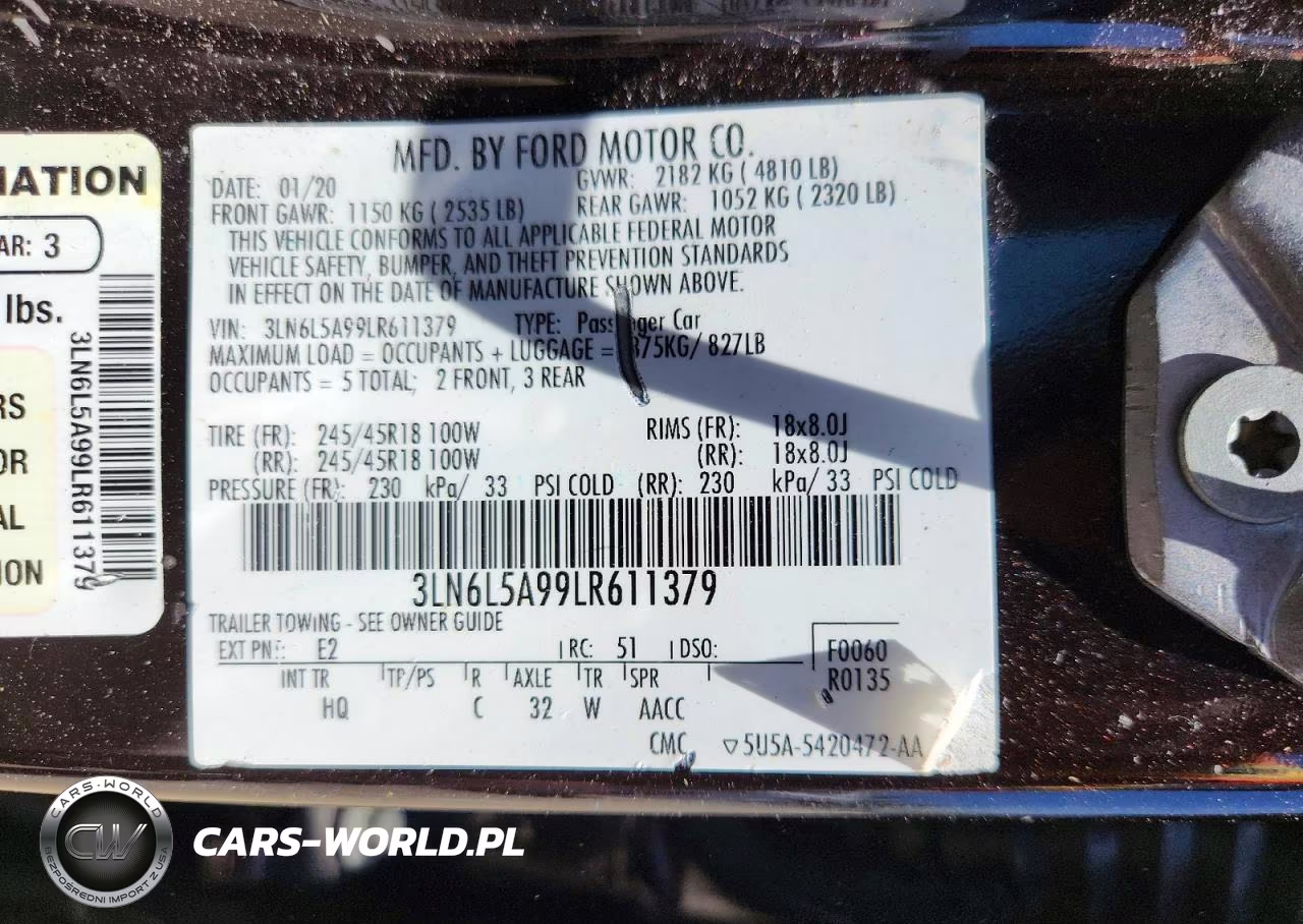 2020 Lincoln Mkz VIN:3LN6L5A99LR611379 - 12