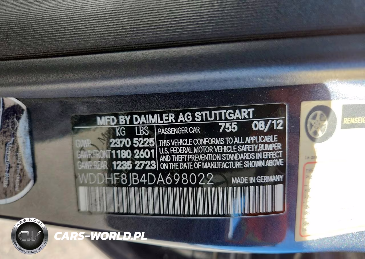 2013 Mercedes-Benz E 350 4Matic VIN:WDDHF8JB4DA698022 - 12