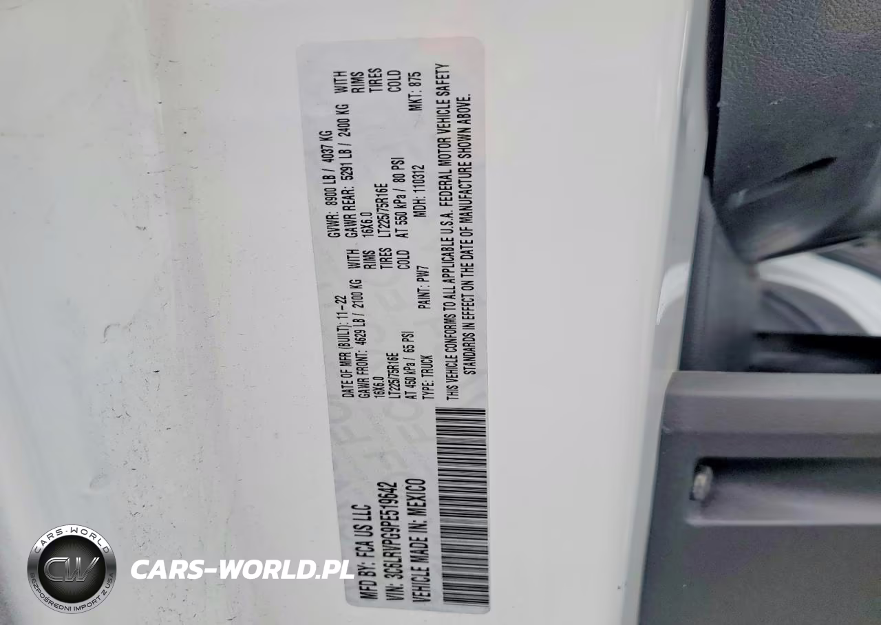 2023 Ram Promaster 2500 2500 High VIN:3C6LRVPG9PE519642 - 12