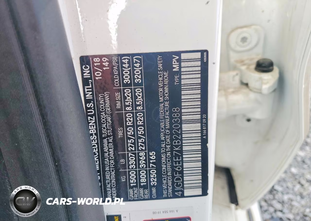 2019 Mercedes-Benz Gls 450 4Matic VIN:4JGDF6EE7KB220388 - 13