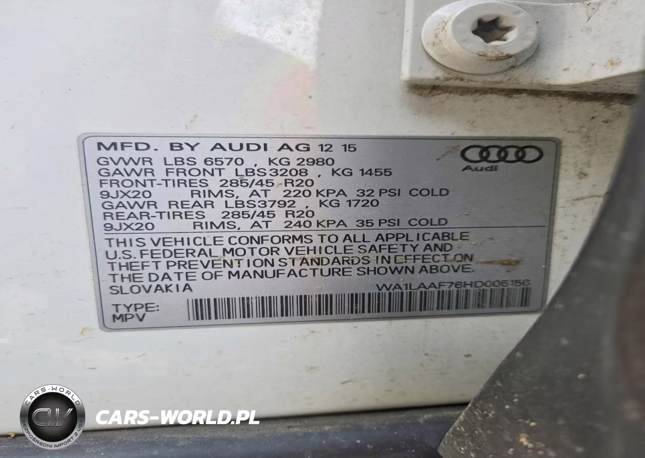 2017 Audi Q7 VIN:WA1LAAF76HD005156 - 13
