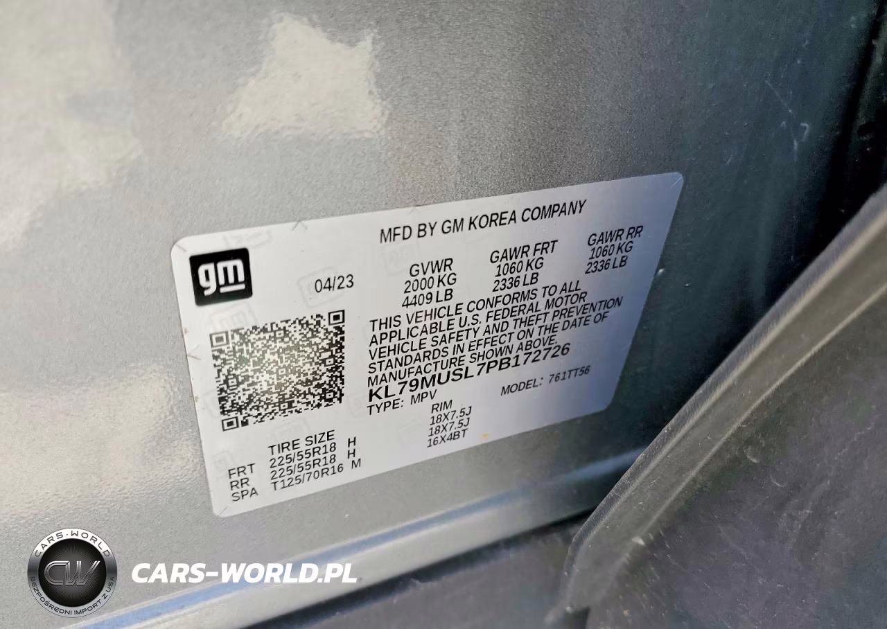 2023 Chevrolet Trailblazer Rs VIN:KL79MUSL7PB172726 - 14