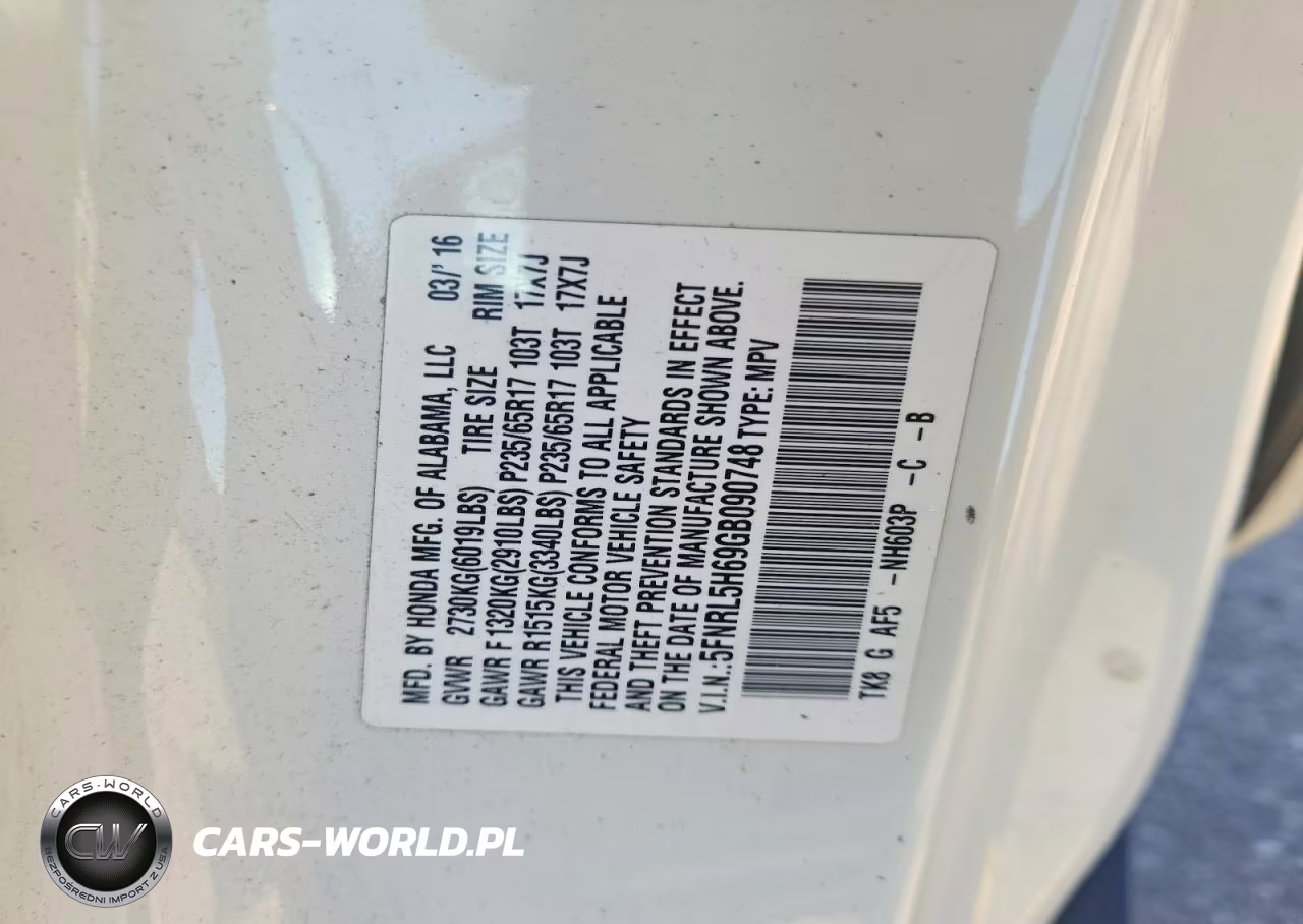 2016 Honda Odyssey Exl VIN:5FNRL5H69GB090748 - 14