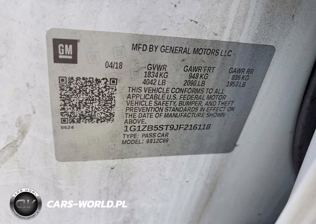 2018 Chevrolet Malibu 1Ls VIN:1G1ZB5ST9JF216118 - 12
