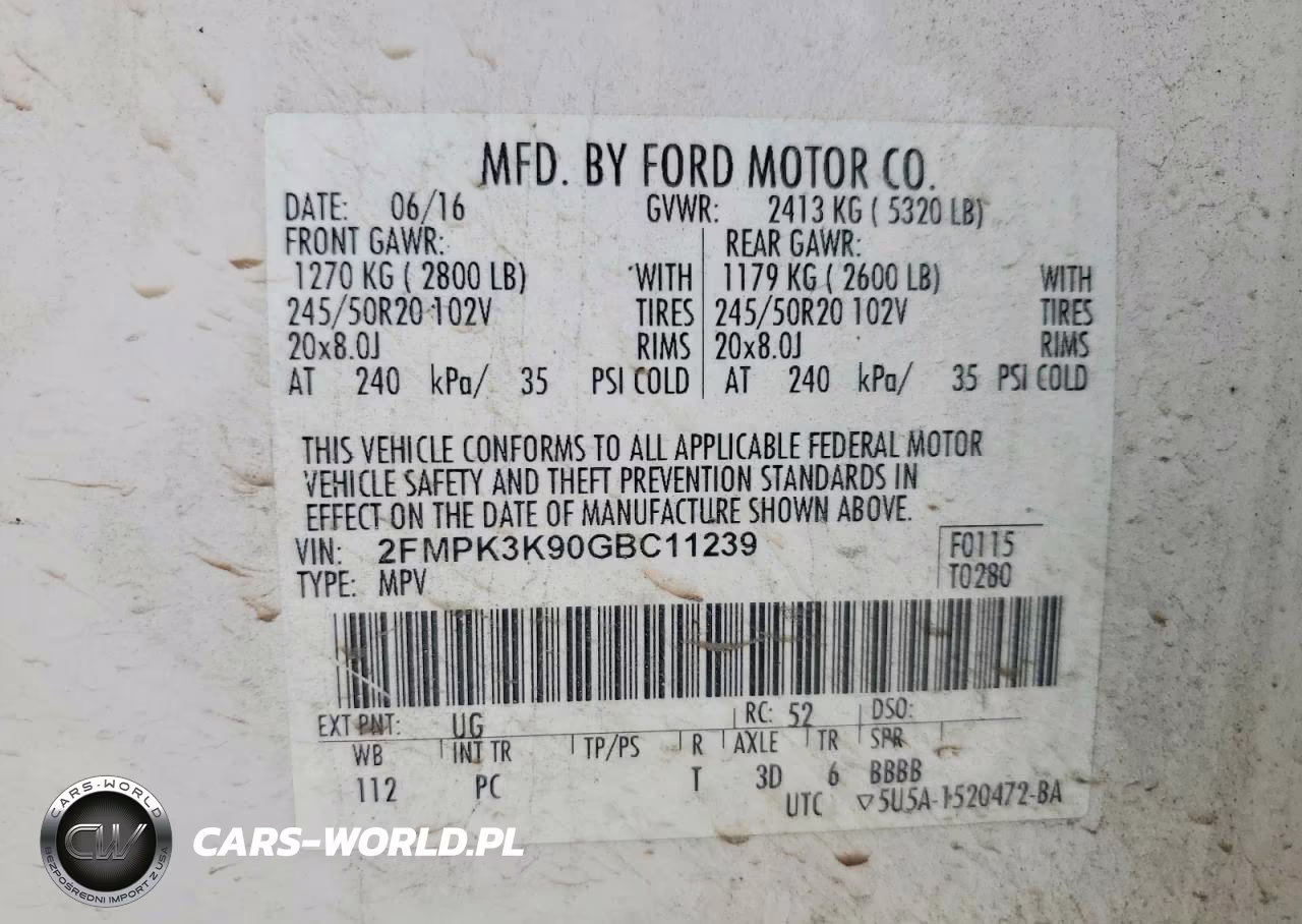2016 Ford Edge Titanium VIN:2FMPK3K90GBC11239 - 13