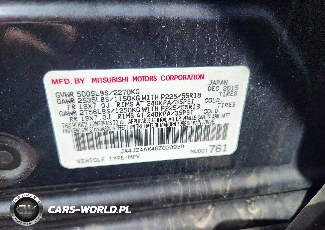 2016 Mitsubishi Outlander Gt VIN:JA4JZ4AX4GZ020930 - 12