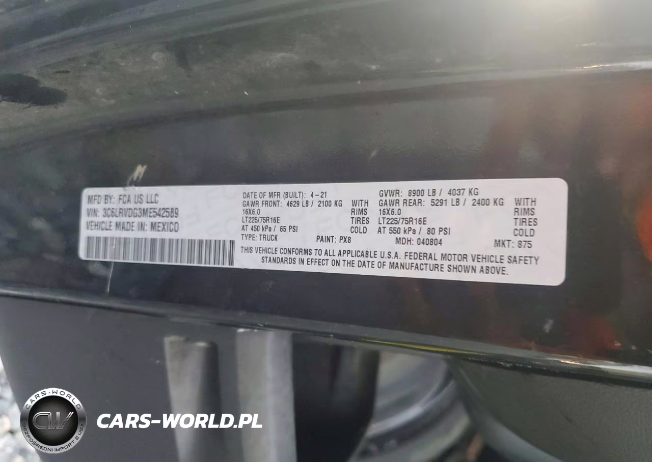 2021 Ram Promaster 2500 Delivery Van VIN:3C6LRVDG3ME542589 - 14