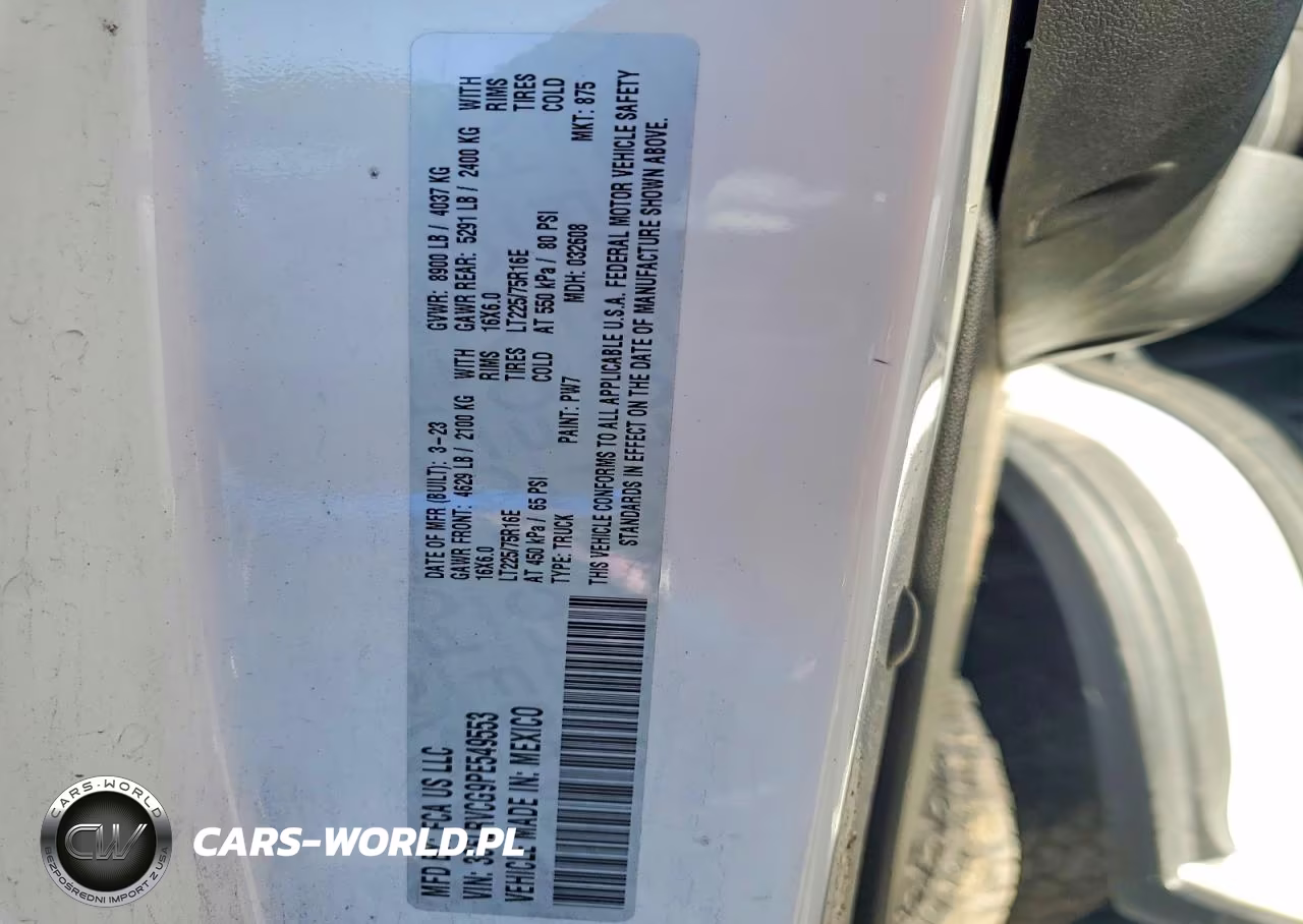 2023 Ram Promaster 2500 2500 High VIN:3C6LRVCG9PE549553 - 13