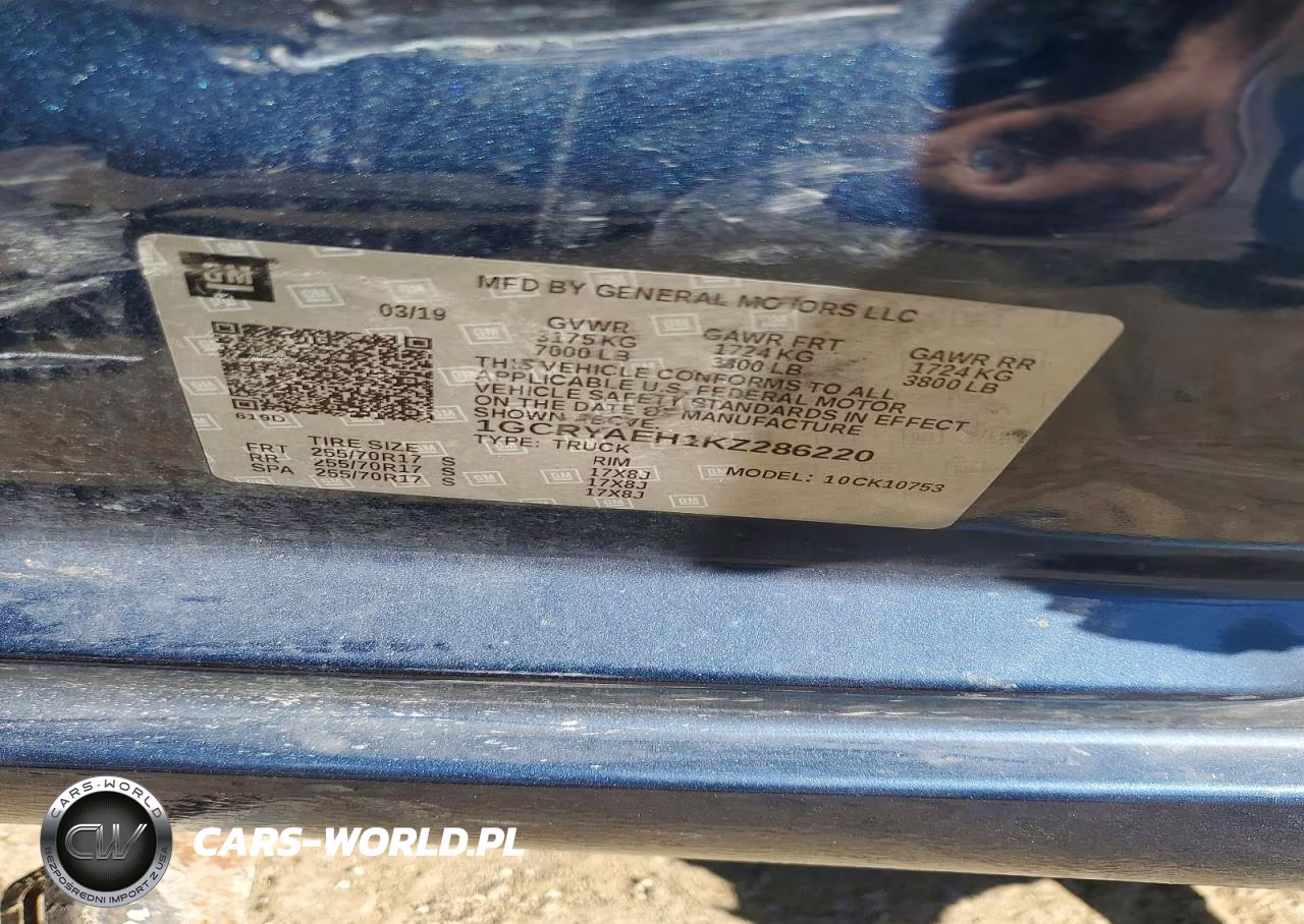 2019 Chevrolet Silverado K1500 VIN:1GCRYAEH1KZ286220 - 12