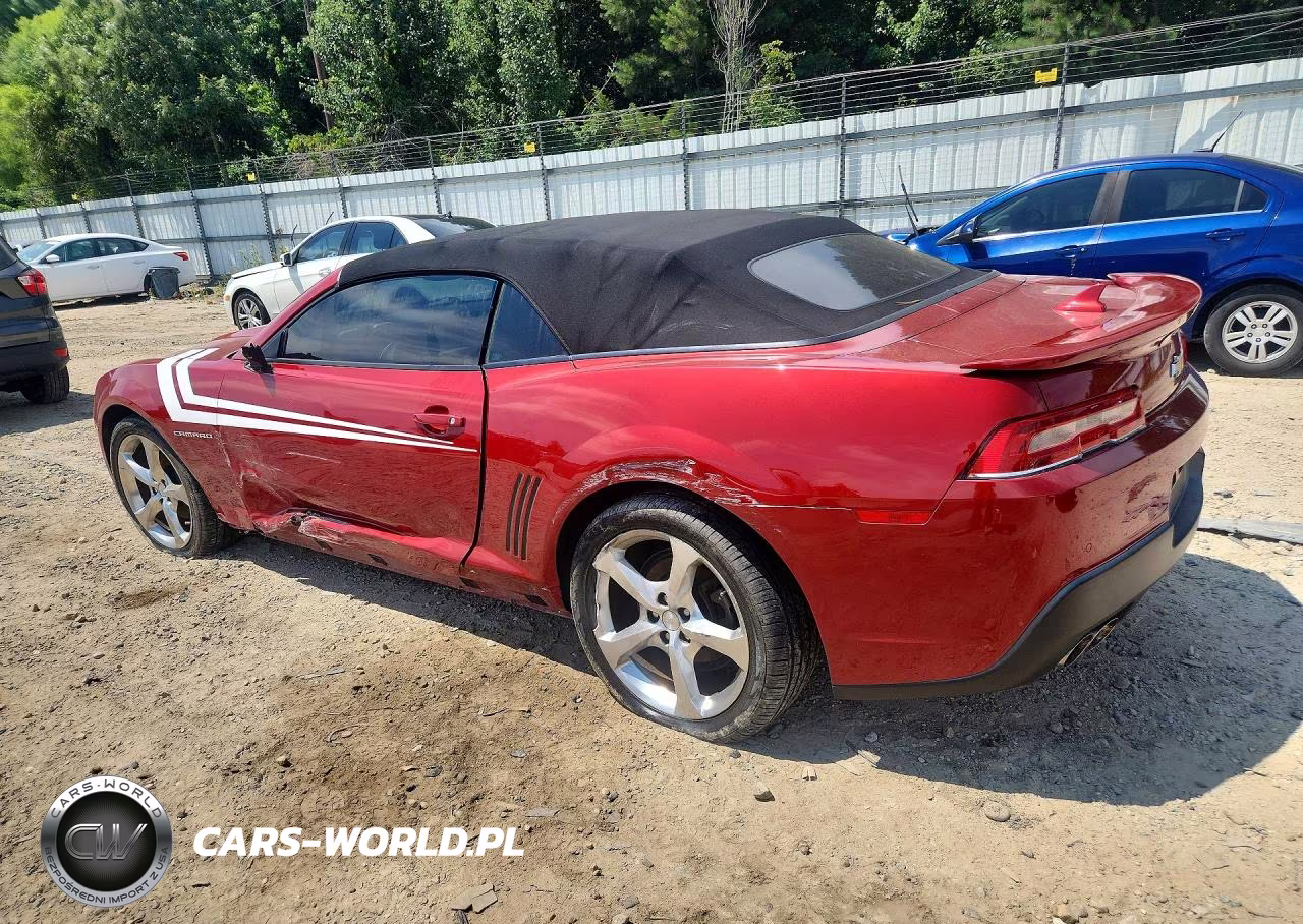 2015 Chevrolet Camaro Lt VIN:2G1FD3D38F9234155 - 2