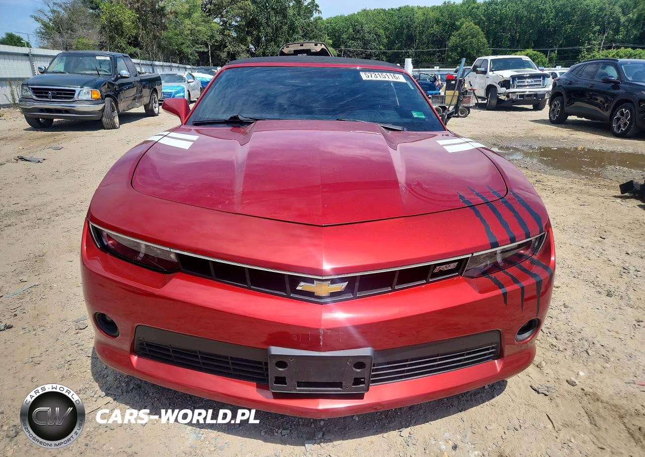 2015 Chevrolet Camaro Lt VIN:2G1FD3D38F9234155 - 5